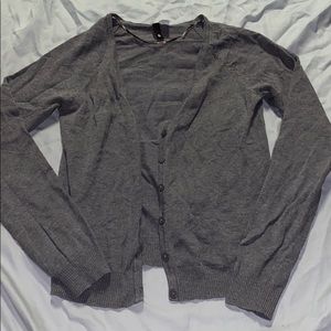 grey button up cardigan . MOVING SALE
